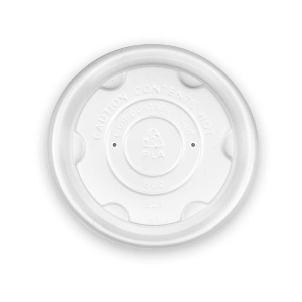 8oz PLA Bio Bowl White Lid